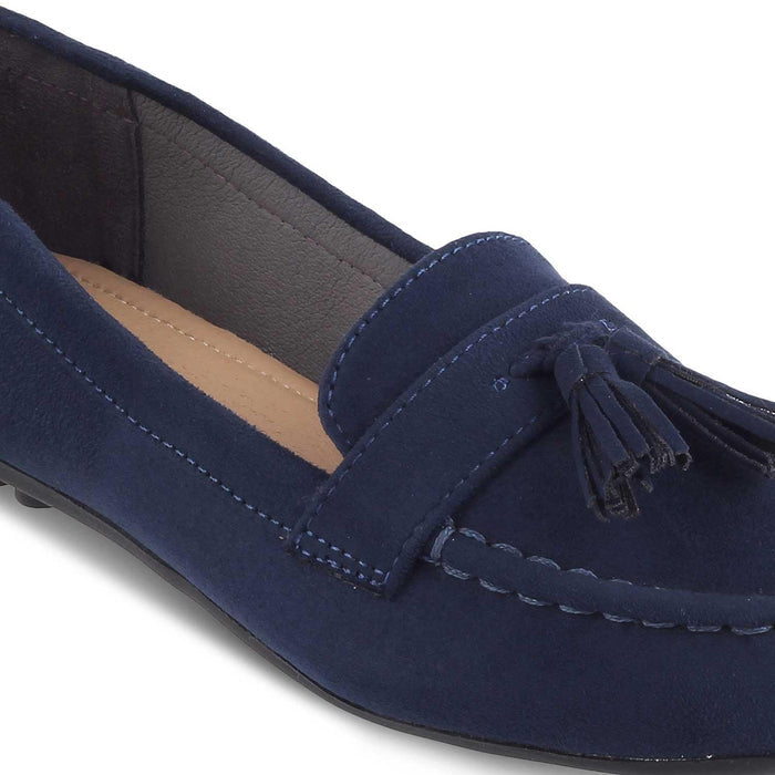 The Bonum Blue Women's Dress Tassel Loafers Tresmode - Tresmode