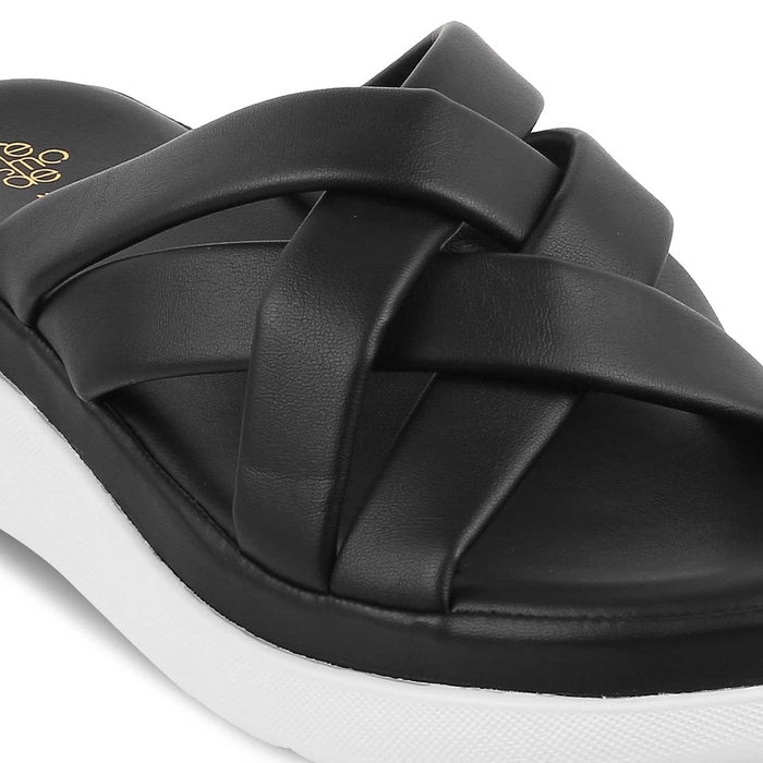 The Breeze Black Women's Casual Wedges Tresmode - Tresmode