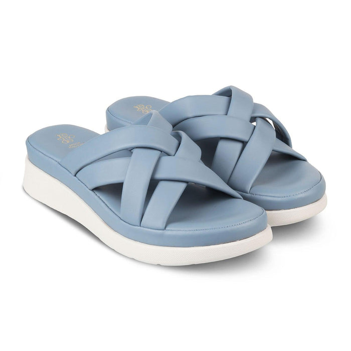 The Breeze Blue Women's Casual Wedge Heel Sandals Tresmode - Tresmode