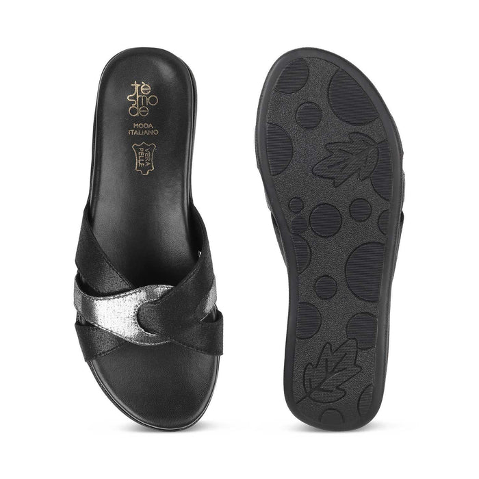 The Burgas Pewter Women's Dress Flats Tresmode - Tresmode