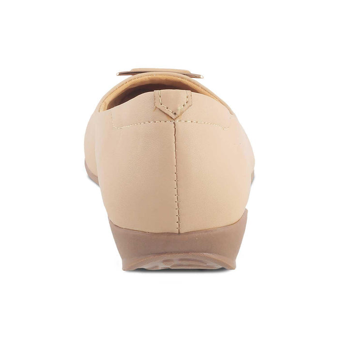 The Cheviz Beige Women's Dress Ballerinas Tresmode - Tresmode