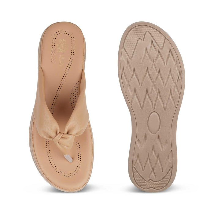 The Habi New Beige Women's Casual Wedge Sandals Tresmode - Tresmode