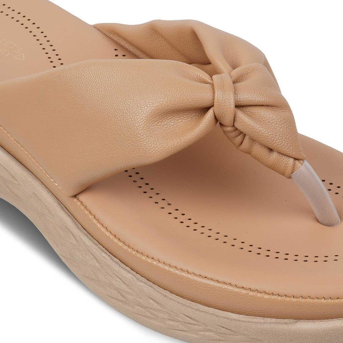 The Habi New Beige Women's Casual Wedge Sandals Tresmode - Tresmode
