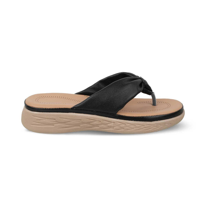 The Habi New Black Women's Casual Wedge Sandals Tresmode - Tresmode