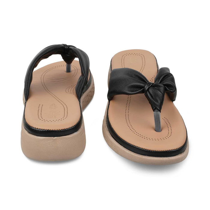 The Habi New Black Women's Casual Wedge Sandals Tresmode - Tresmode