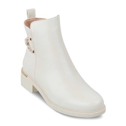 The Lilly Beige Women's Ankle-length Boots Tresmode - Tresmode