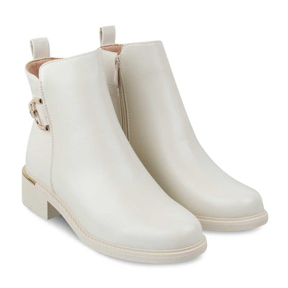 The Lilly Beige Women's Ankle-length Boots Tresmode - Tresmode