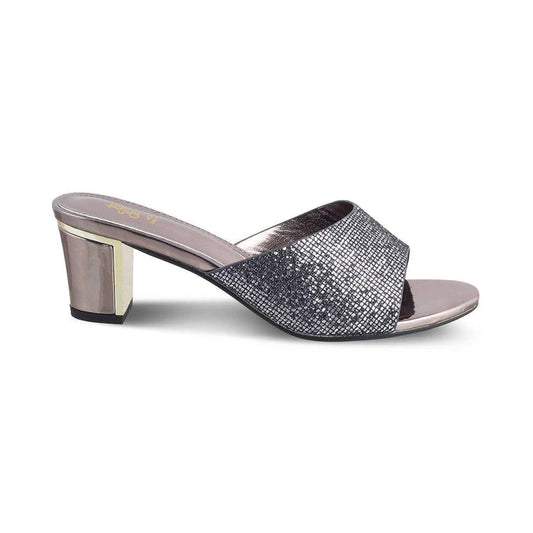 The Martin Pewter Women's Dress Block Heel Sandals Tresmode - Tresmode