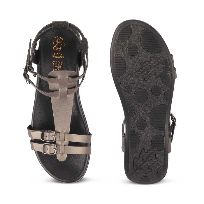 The Nivia Pewter Women's Casual Flats Tresmode - Tresmode