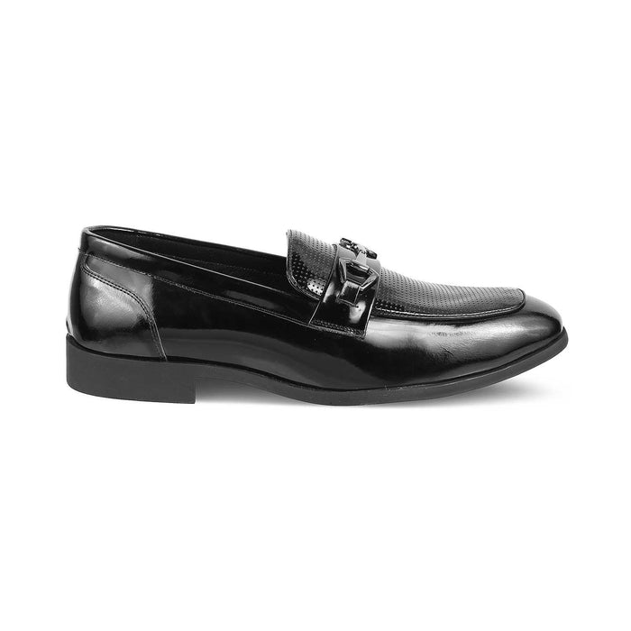 The Obama Black Men's Leather Loafers Tresmode - Tresmode