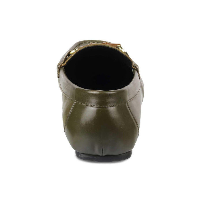 The Porter-2 Green Men's Leather Loafers Tresmode - Tresmode
