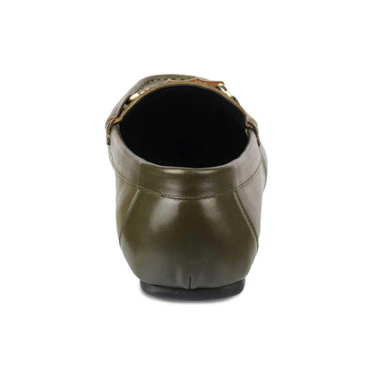 The Porter-2 Green Men's Leather Loafers Tresmode - Tresmode