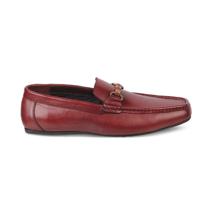 The Porter-2 Wine Men's Leather Loafers Tresmode - Tresmode