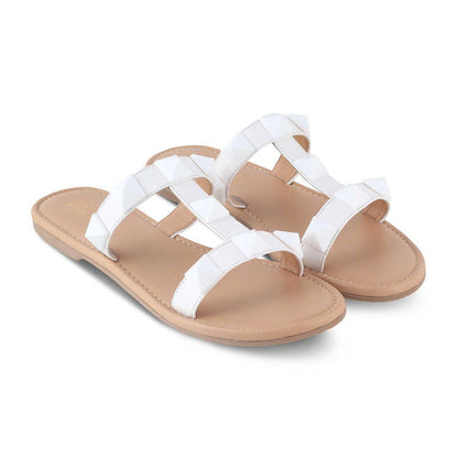 The Rio White Women's Dress Flats Tresmode - Tresmode
