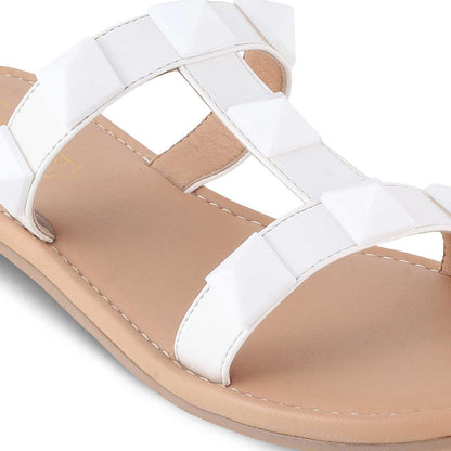 The Rio White Women's Dress Flats Tresmode - Tresmode