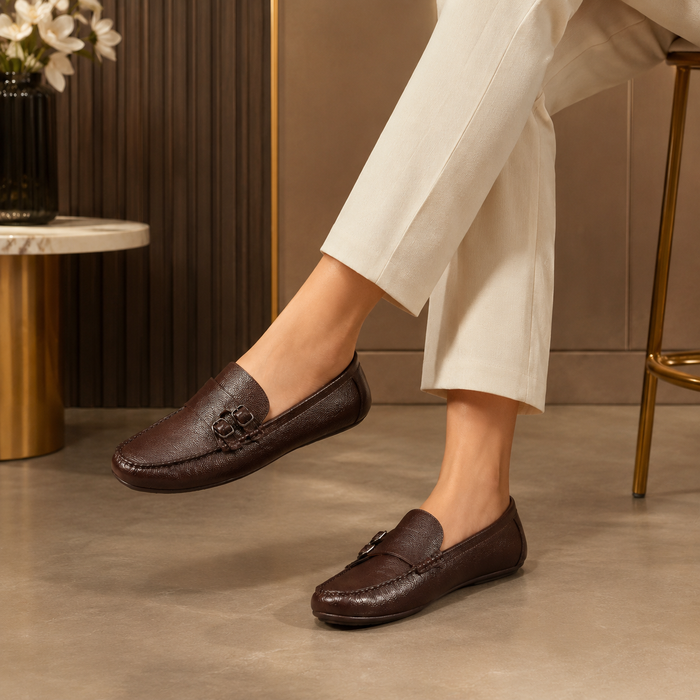 The Roby Brown Men's Double Monk Shoes Tresmode