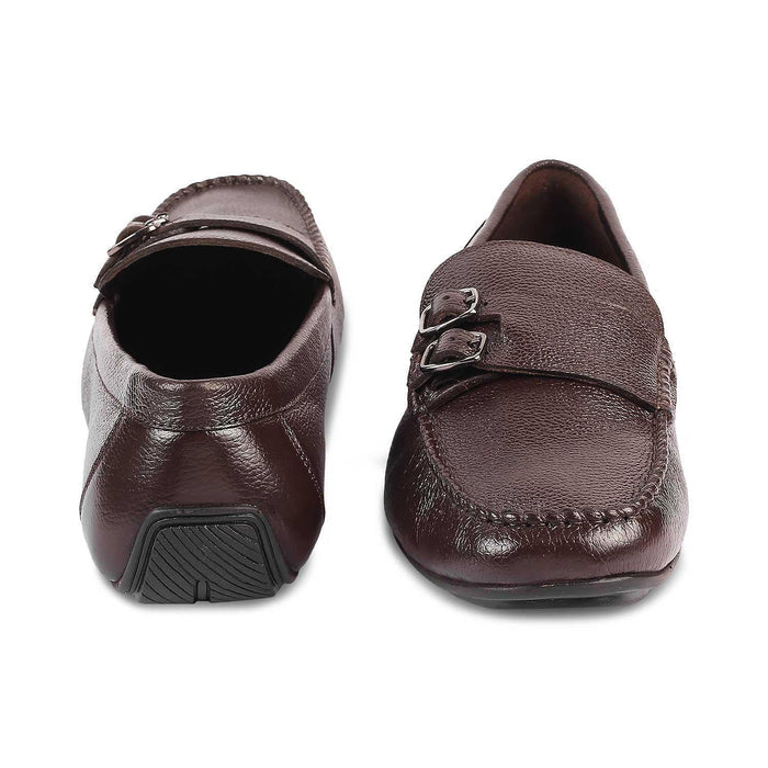 The Roby Brown Men's Double Monk Shoes Tresmode - Tresmode