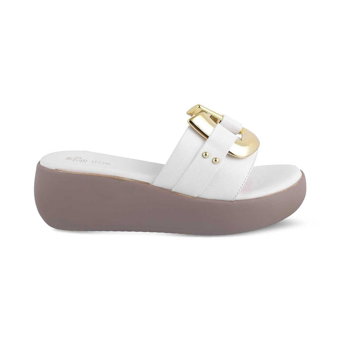The Shorse White Women's Dress Wedge Sandals Tresmode - Tresmode