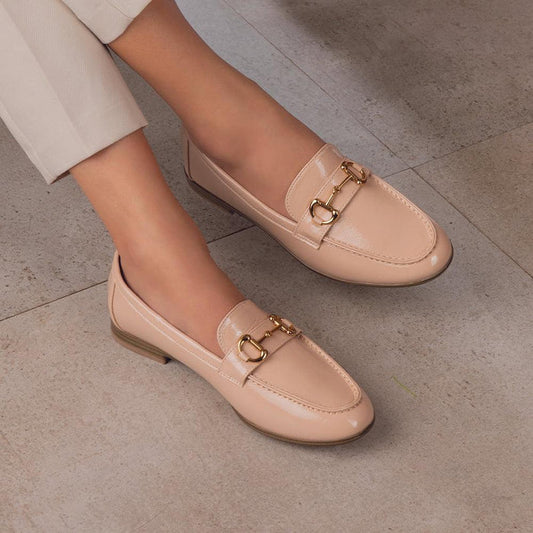 The Sigor Beige Women's Dress Loafers Tresmode - Tresmode