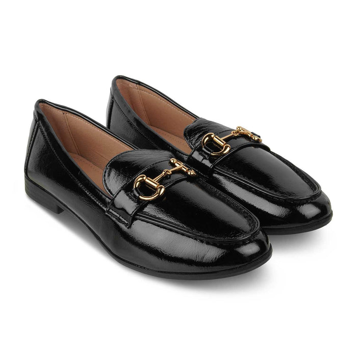 The Sigor Black Women's Dress Loafers Tresmode - Tresmode
