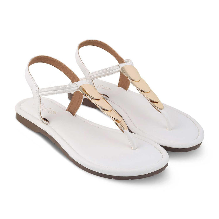The Sinn White Women's Dress Flats Tresmode - Tresmode