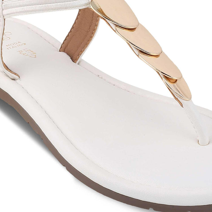 The Sinn White Women's Dress Flats Tresmode - Tresmode