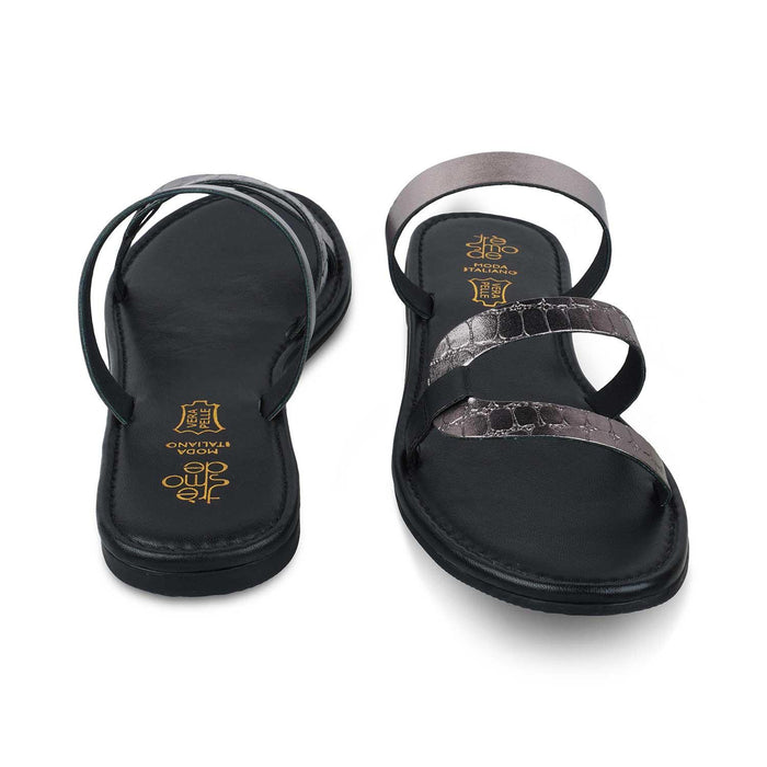 The Sna Pewter Women's Casual Flats Tresmode - Tresmode