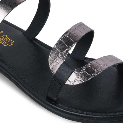 The Sna Pewter Women's Casual Flats Tresmode - Tresmode