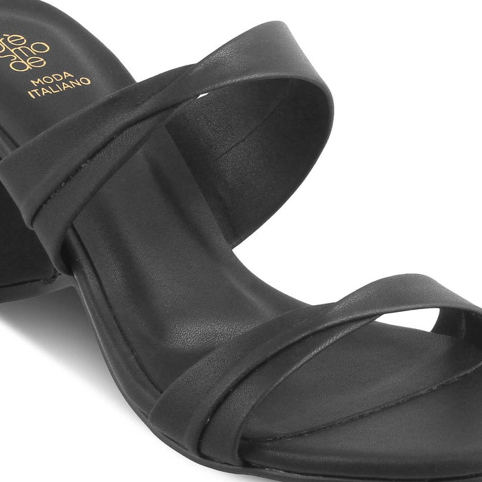 The Sofia Black Women's Casual Block Heel Sandals Tresmode - Tresmode