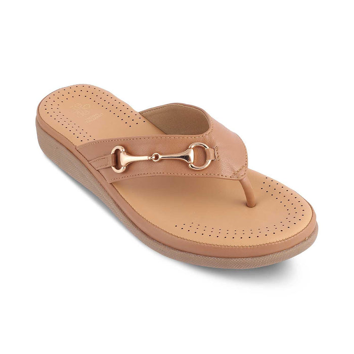 The Spacks Tan Women's Casual Platform Flats Tresmode - Tresmode