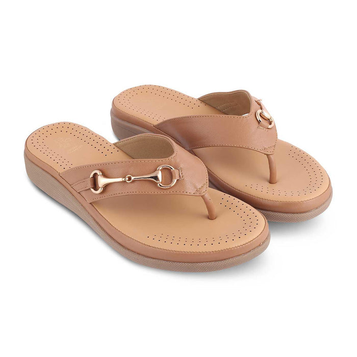The Spacks Tan Women's Casual Platform Flats Tresmode - Tresmode