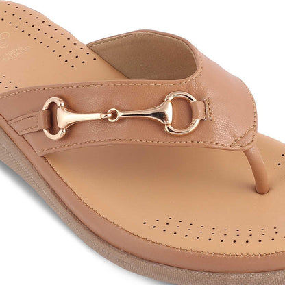 The Spacks Tan Women's Casual Platform Flats Tresmode - Tresmode