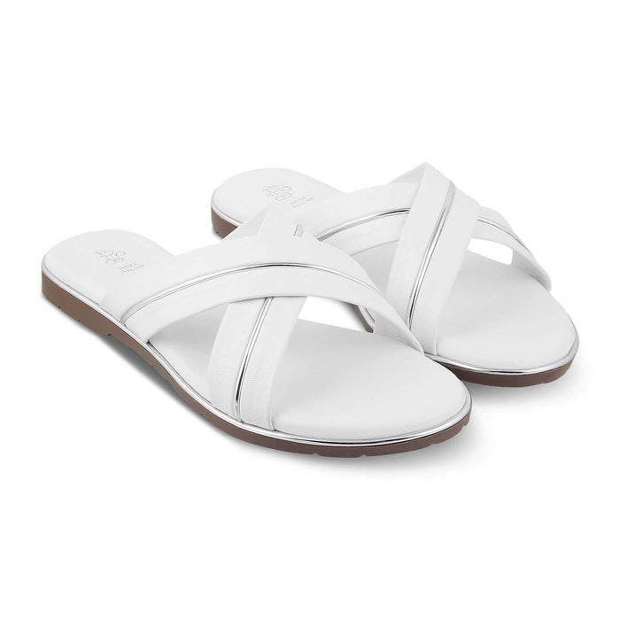 The Strep White Women's Casual Flats Tresmode - Tresmode