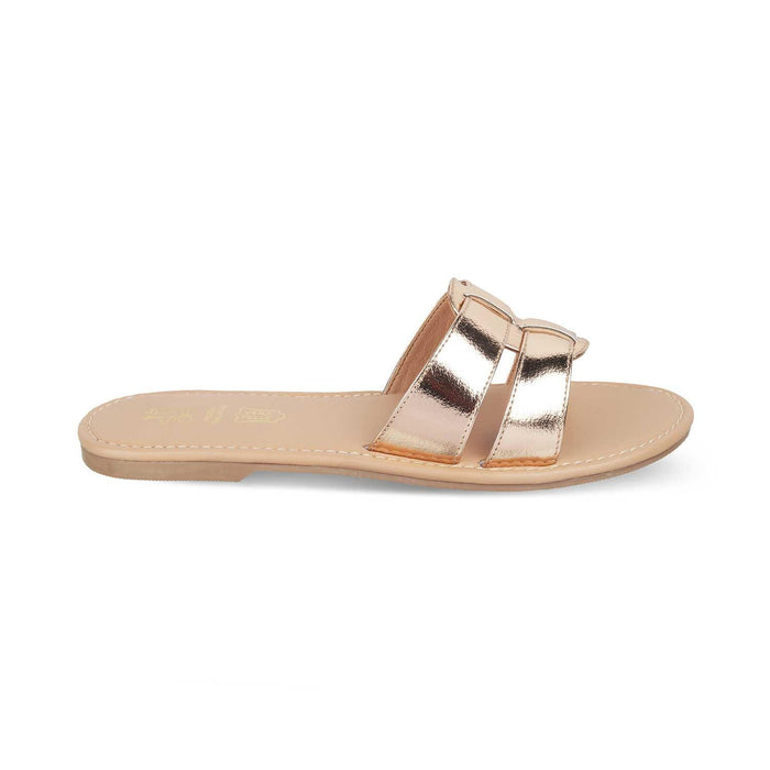 The Stripi Champagne Women's Dress Flats Tresmode - Tresmode
