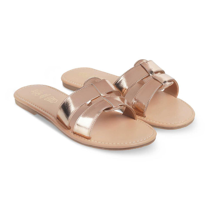 The Stripi Champagne Women's Dress Flats Tresmode - Tresmode