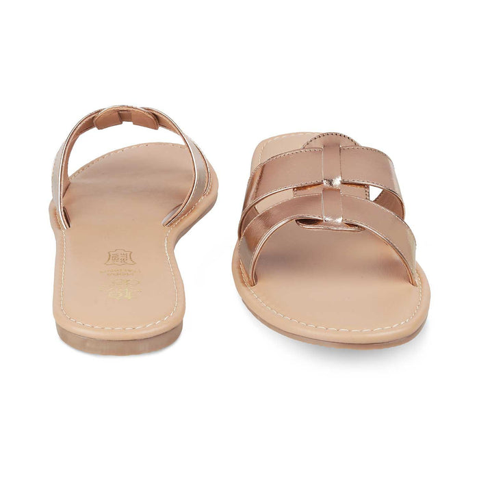 The Stripi Champagne Women's Dress Flats Tresmode - Tresmode
