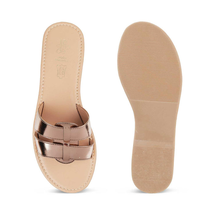 The Stripi Champagne Women's Dress Flats Tresmode - Tresmode