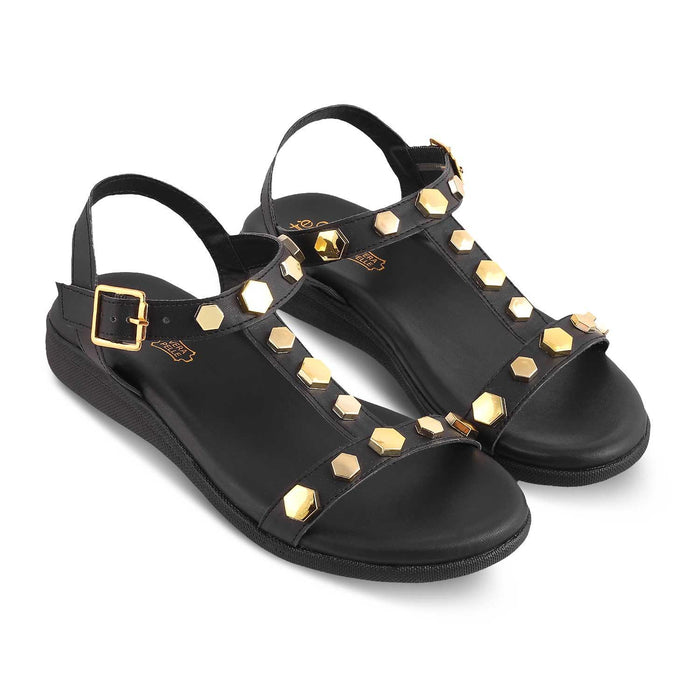 The Stud Black Women's Dress Flats Tresmode - Tresmode