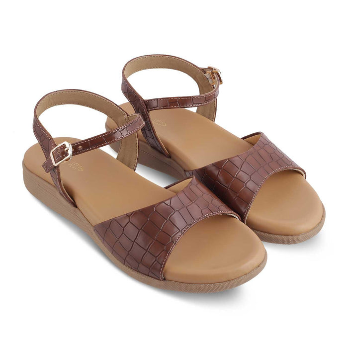 The Tiles Brown Women's Casual Flats Tresmode - Tresmode