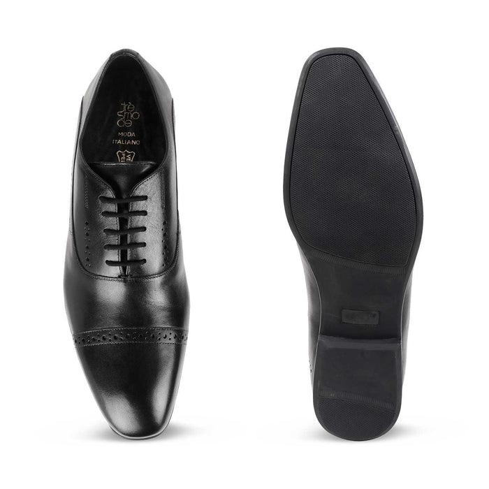 The Togford New  Black Men's Oxford Lace Ups Tresmode - Tresmode