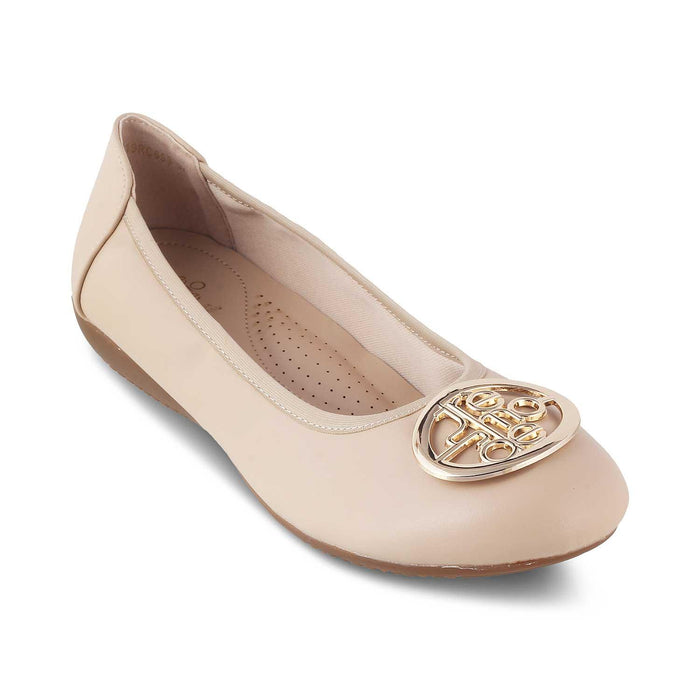 The Tresmo Beige Women's Dress Ballerinas Tresmode - Tresmode