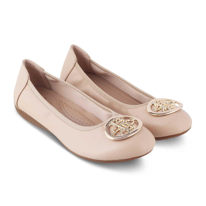 The Tresmo Beige Women's Dress Ballerinas Tresmode - Tresmode