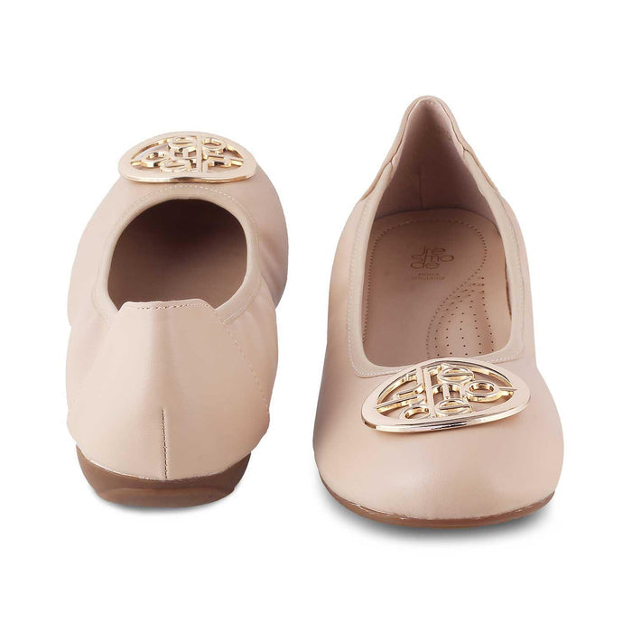 The Tresmo Beige Women's Dress Ballerinas Tresmode - Tresmode