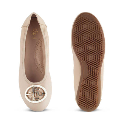 The Tresmo Beige Women's Dress Ballerinas Tresmode - Tresmode