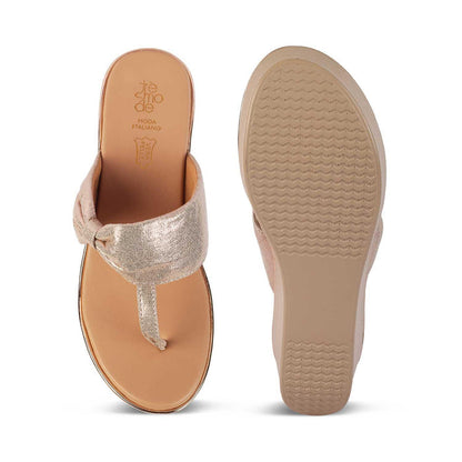 The Tryst Champagne Women's Dress Wedges Tresmode - Tresmode
