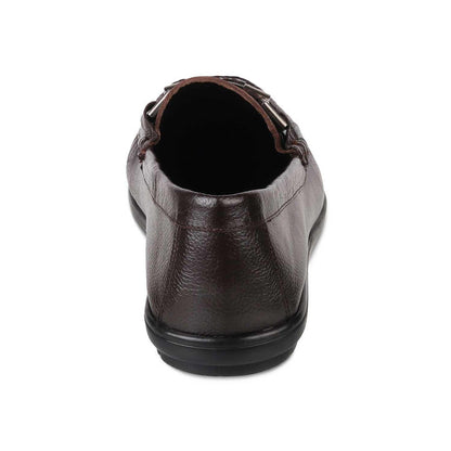 The Uffizi Brown Men's Leather Loafers Tresmode - Tresmode