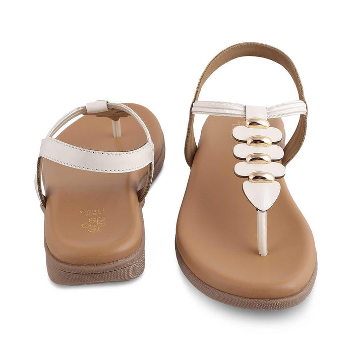 The Velencia White Women's Casual Flats Tresmode - Tresmode
