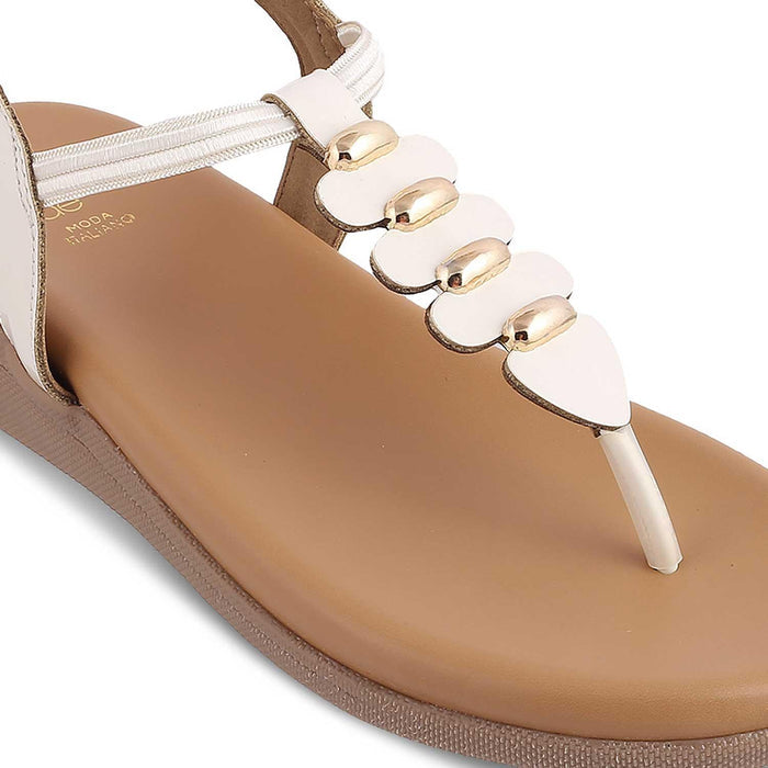 The Velencia White Women's Casual Flats Tresmode - Tresmode