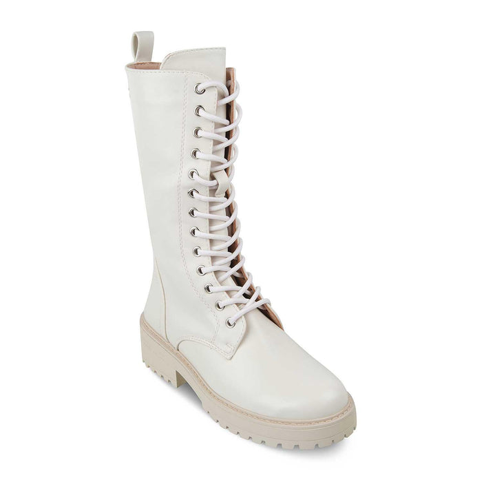The White Beige Women's Knee-length Boots Tresmode - Tresmode