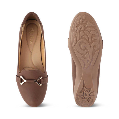 The Yorky-2 Brown Women's Dress Ballerinas Tresmode - Tresmode